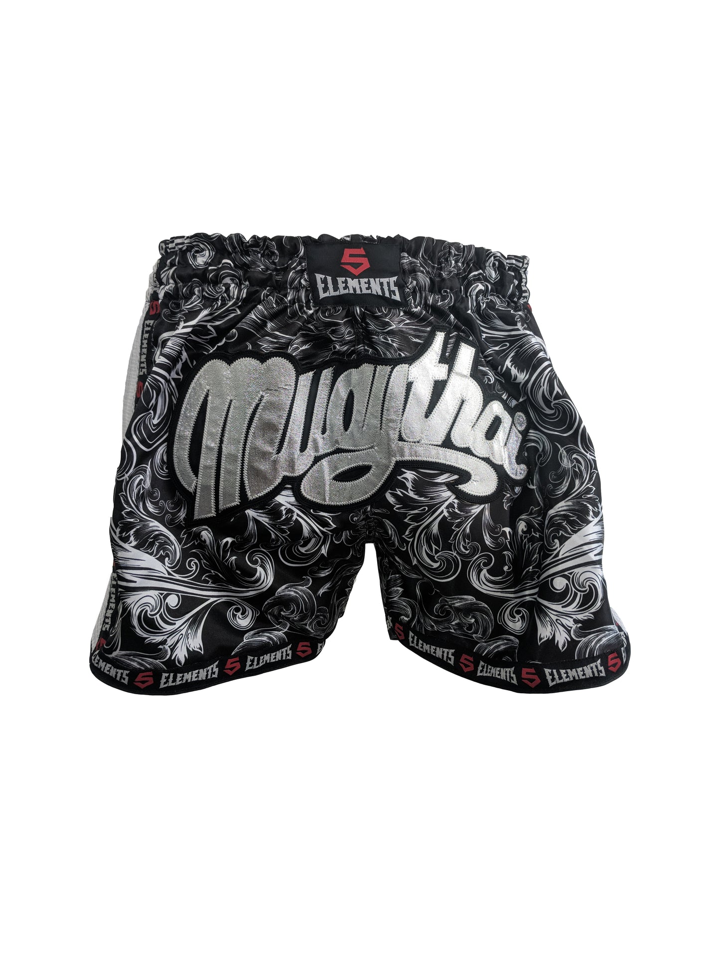 Muay-Thai-Shorts-Grau